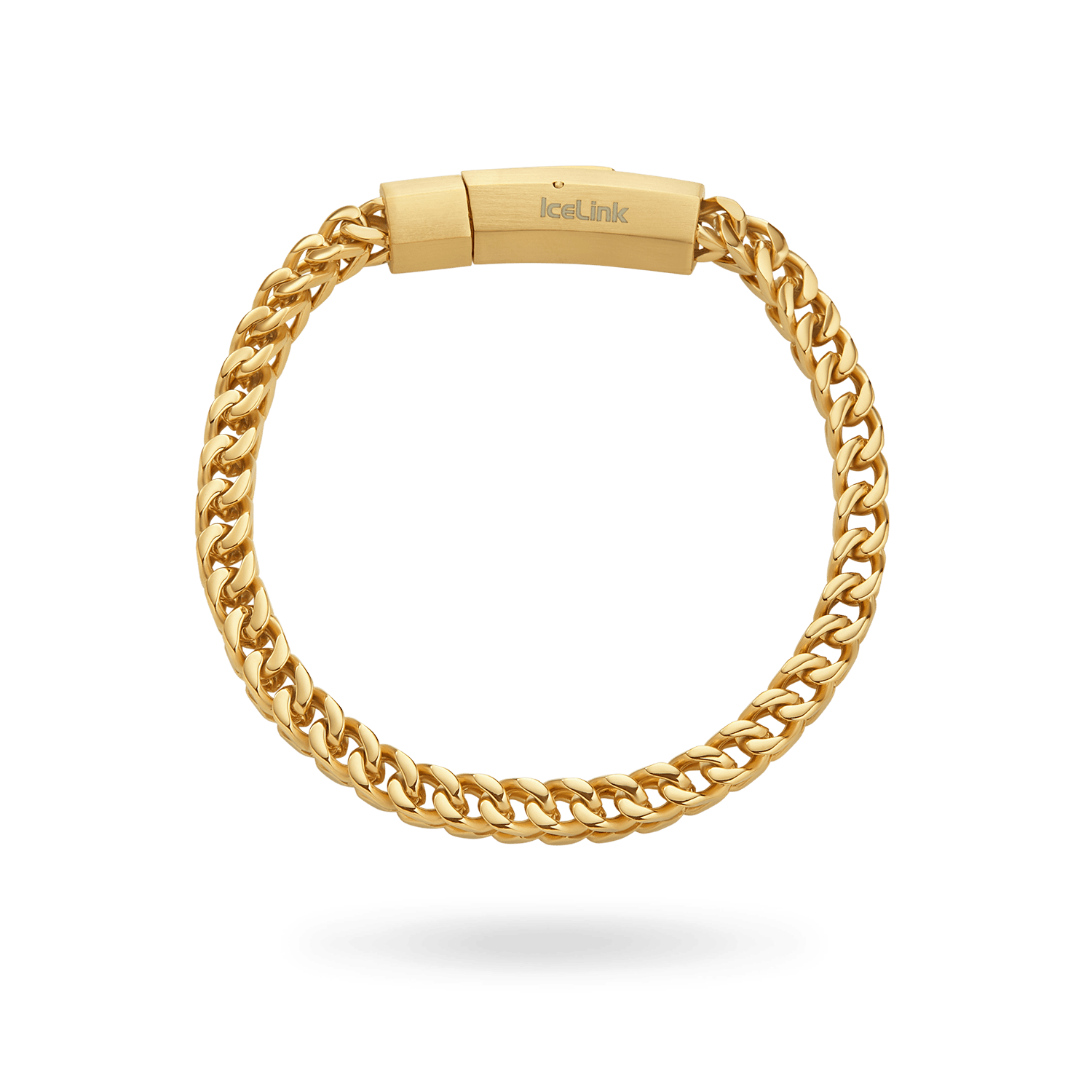 Franco Bracelet 5mm Bracelets IceLink-VA 7.5 inches Gold PVD 